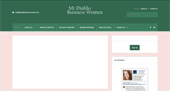 Desktop Screenshot of mtdiablobusinesswomen.org