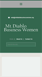 Mobile Screenshot of mtdiablobusinesswomen.org