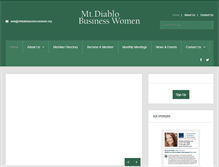 Tablet Screenshot of mtdiablobusinesswomen.org